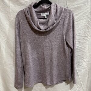 Emily Daniels NWT Cowl Neck Sweater Sparkling Lavender Small